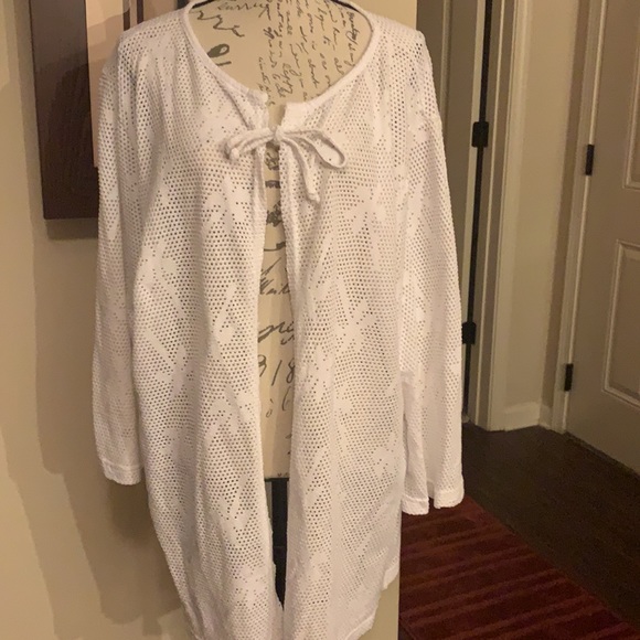 Long sleeve Net Swimsuit Coverup - Picture 5 of 7